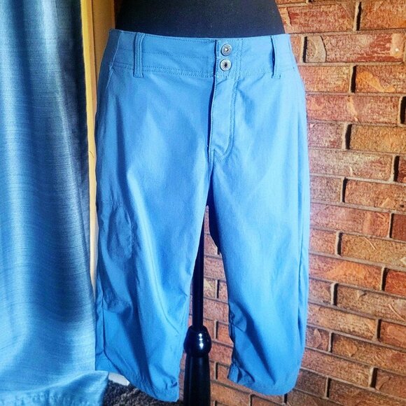 Prana Alana Women's Capri Knicker Hiking Pants Deep Blue Size 12 - Picture 5 of 14